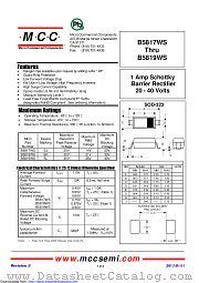 B5819WS datasheet pdf Micro Commercial Components