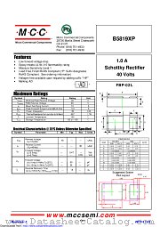 B5819XP datasheet pdf Micro Commercial Components