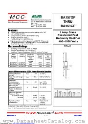 BA159GP datasheet pdf Micro Commercial Components
