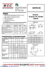 BAP64-05 datasheet pdf Micro Commercial Components
