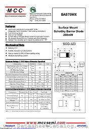 BAS70WX datasheet pdf Micro Commercial Components
