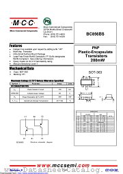 BC856BS datasheet pdf Micro Commercial Components