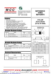 BZT52B30 datasheet pdf Micro Commercial Components