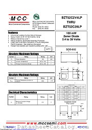 BZT52C5V1LP datasheet pdf Micro Commercial Components