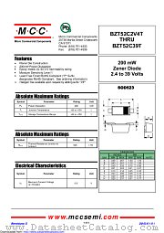 BZT52C20T datasheet pdf Micro Commercial Components