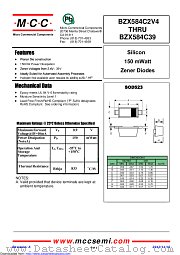 BZX584C3V0 datasheet pdf Micro Commercial Components