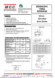 BZX84B4V7 datasheet pdf Micro Commercial Components
