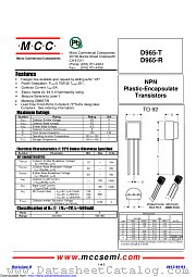 D965-T datasheet pdf Micro Commercial Components