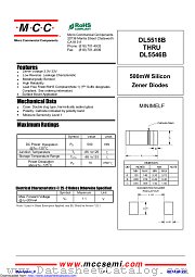 DL5542B datasheet pdf Micro Commercial Components