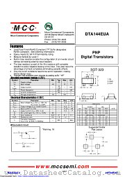 DTA144EUA datasheet pdf Micro Commercial Components