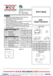 DTC114EUA datasheet pdf Micro Commercial Components