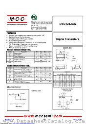 DTC123JCA datasheet pdf Micro Commercial Components