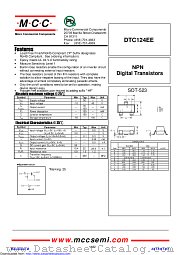 DTC124EE datasheet pdf Micro Commercial Components