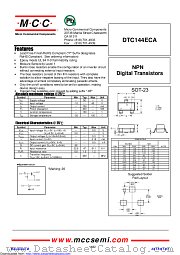DTC144ECA datasheet pdf Micro Commercial Components