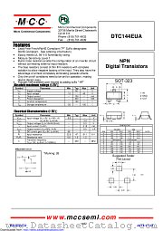 DTC144EUA datasheet pdf Micro Commercial Components