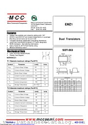 EMZ1 datasheet pdf Micro Commercial Components