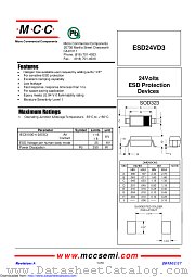 ESD24VD3 datasheet pdf Micro Commercial Components