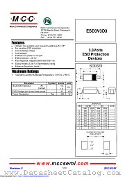 ESD3V3D3 datasheet pdf Micro Commercial Components