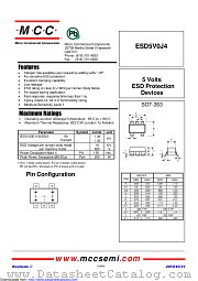 ESD5V0J4 datasheet pdf Micro Commercial Components