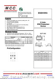 ESD5V0K5 datasheet pdf Micro Commercial Components
