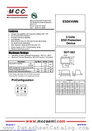 ESD5V0M5 datasheet pdf Micro Commercial Components