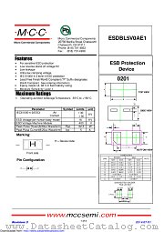 ESDBL5V0AE1 datasheet pdf Micro Commercial Components