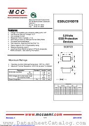 ESDLC5V0D7B datasheet pdf Micro Commercial Components