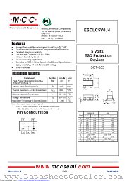 ESDLC5V0J4 datasheet pdf Micro Commercial Components