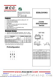 ESDLC5V0K5 datasheet pdf Micro Commercial Components