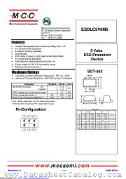 ESDLC5V0M5 datasheet pdf Micro Commercial Components