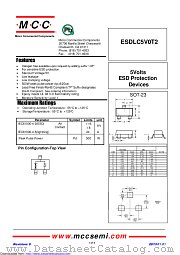 ESDLC5V0T2 datasheet pdf Micro Commercial Components
