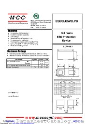 ESDSLC5V0LPB datasheet pdf Micro Commercial Components