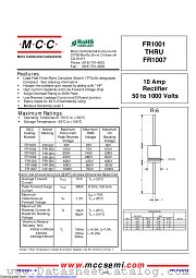 FR1001 datasheet pdf Micro Commercial Components