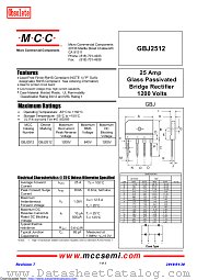 GBJ2512 datasheet pdf Micro Commercial Components