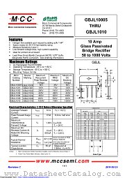 GBJL10005 datasheet pdf Micro Commercial Components