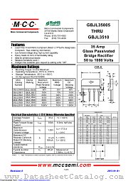 GBJL35005 datasheet pdf Micro Commercial Components