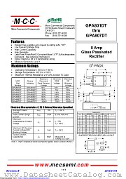 GPA804DT datasheet pdf Micro Commercial Components