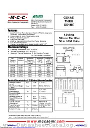 GS1AE datasheet pdf Micro Commercial Components