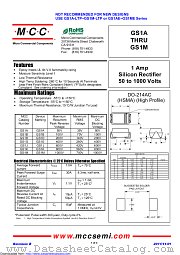 GS1D datasheet pdf Micro Commercial Components