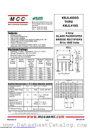 KBJL402G datasheet pdf Micro Commercial Components