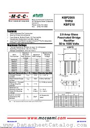 KBP2005 datasheet pdf Micro Commercial Components