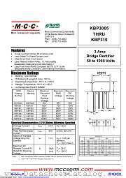 KBP301 datasheet pdf Micro Commercial Components