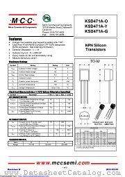 KSD471A-G datasheet pdf Micro Commercial Components