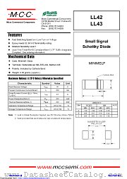 LL43 datasheet pdf Micro Commercial Components