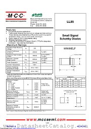 LL85 datasheet pdf Micro Commercial Components