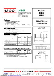 LLZ16C datasheet pdf Micro Commercial Components