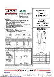 MBR1060F datasheet pdf Micro Commercial Components