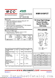 MBR10150FCT datasheet pdf Micro Commercial Components