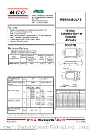 MBR1045ULPS datasheet pdf Micro Commercial Components