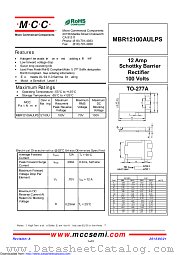 MBR12100AULPS datasheet pdf Micro Commercial Components